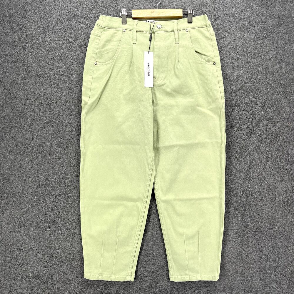 Vigoss Pants Womens 30 Mint Green‎ AXL Balloon Leg High Rise Straigth Jeans